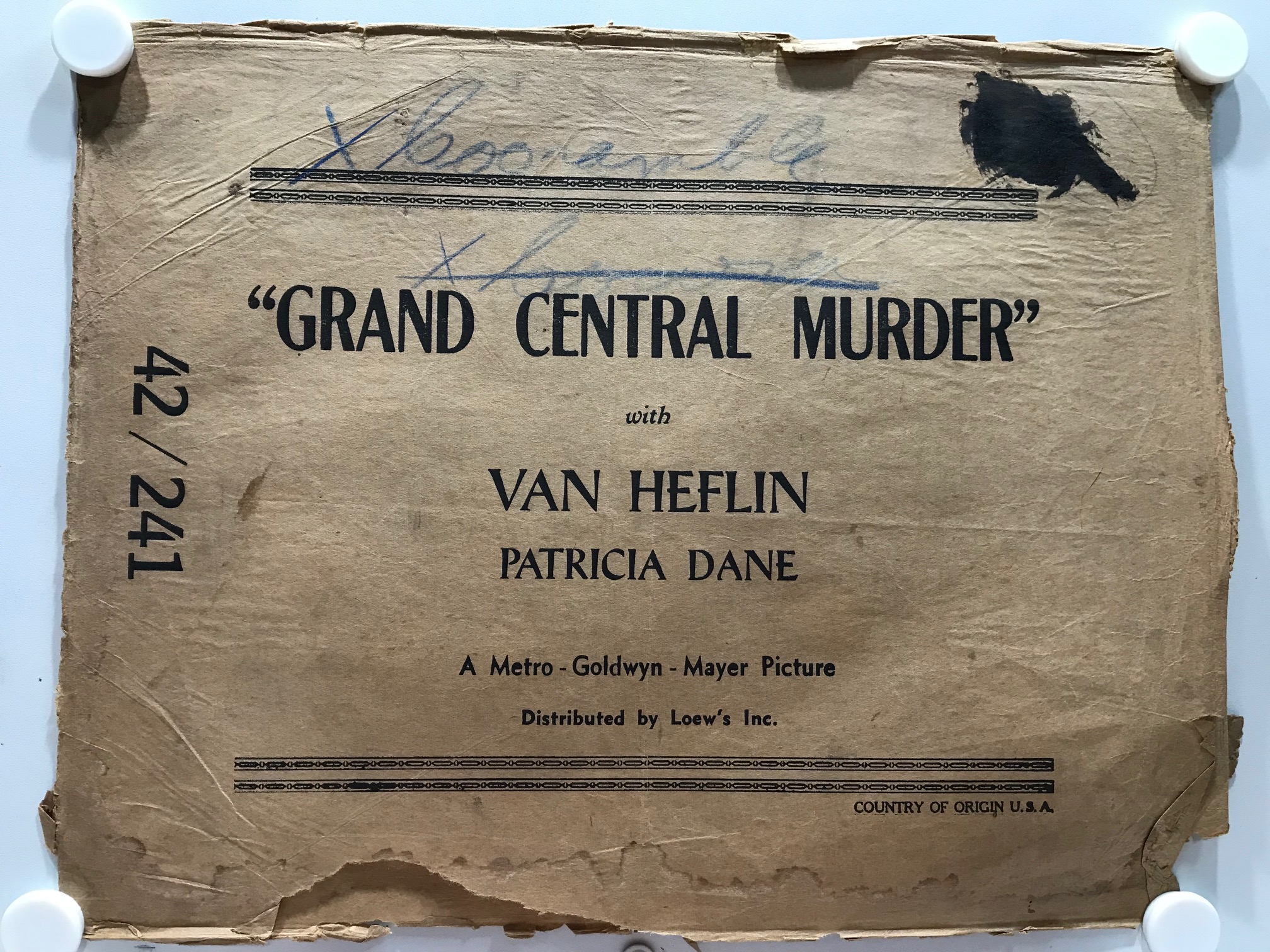 ORIGINAL PACKAGING - GRAND CENTRAL MURDER - IMG_5126
