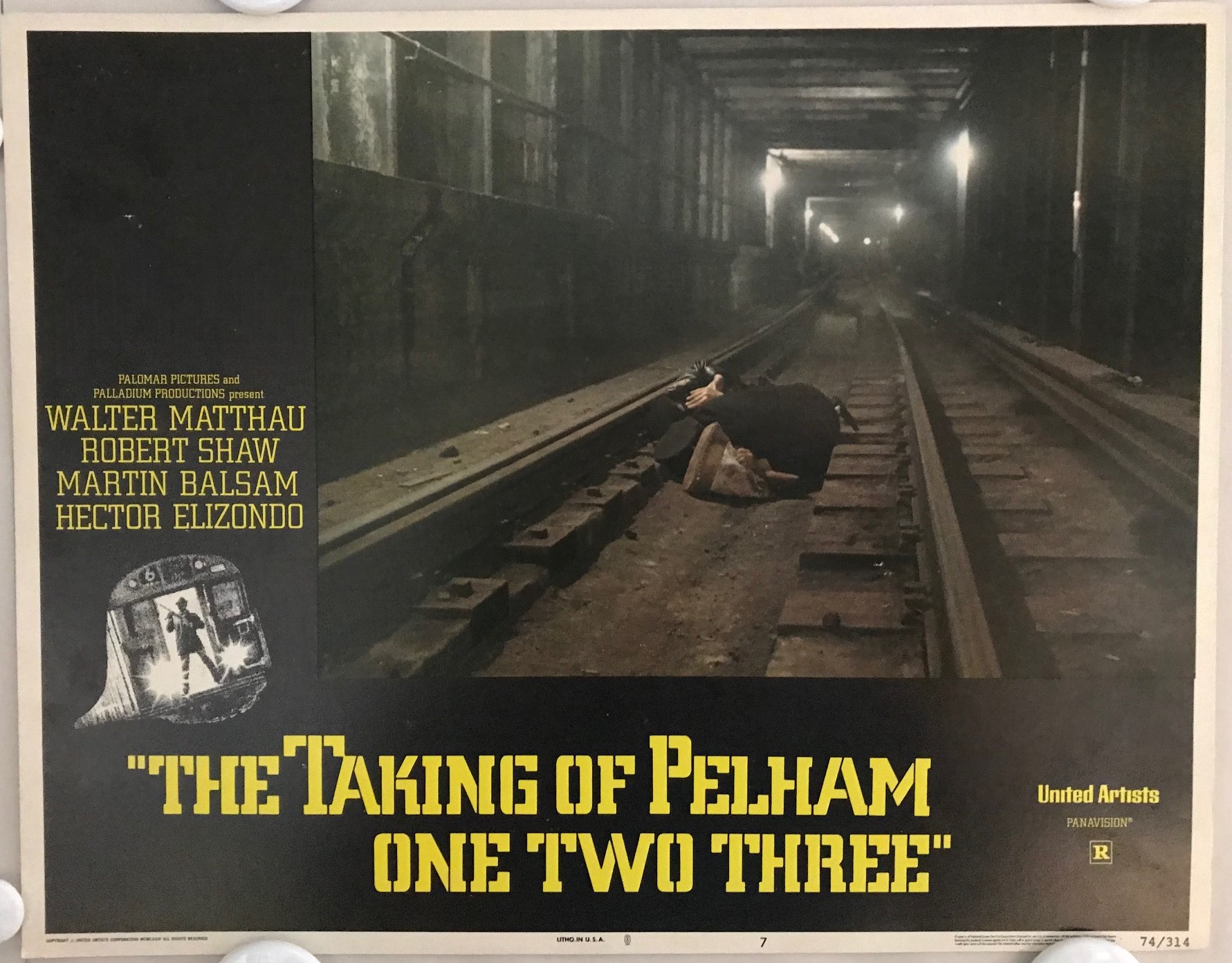 ORIGINAL LOBBY CARDS THE TAKING OF PELHAM ONE TWO THREE 1974 - Main Image