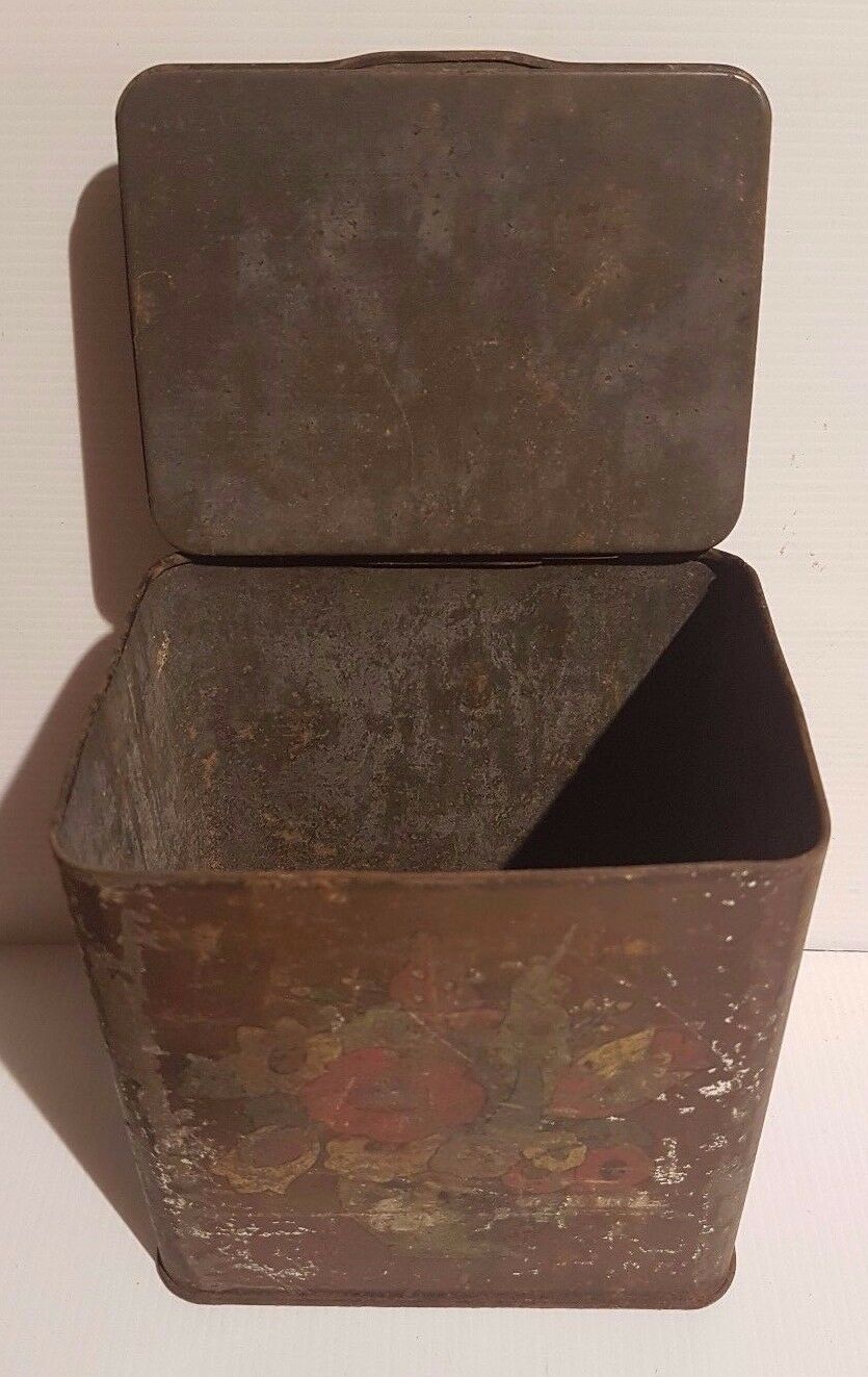 Biscuit-Tea-Sweets-Cigar-Tin-William-Crawford-Sons-ltd-Great-Britain-Flowers-122831036126-6