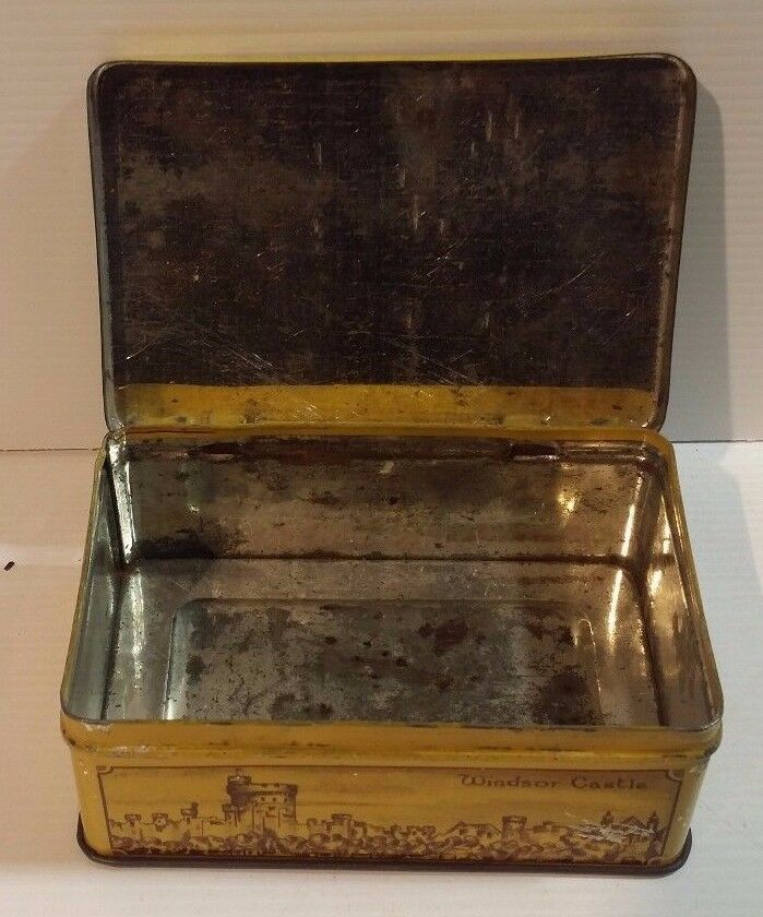 Biscuit-Tea-Sweets-Cigar-Tin-1910-Silver-Jubilee-1935-Windsor-Castle-EI-Co-122769296108-7