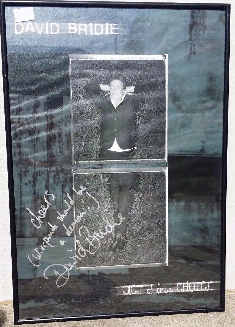 Signed-Framed-David-Bridie-Act-Of-Free-Choice-Australian-Music-Poster-122738558628